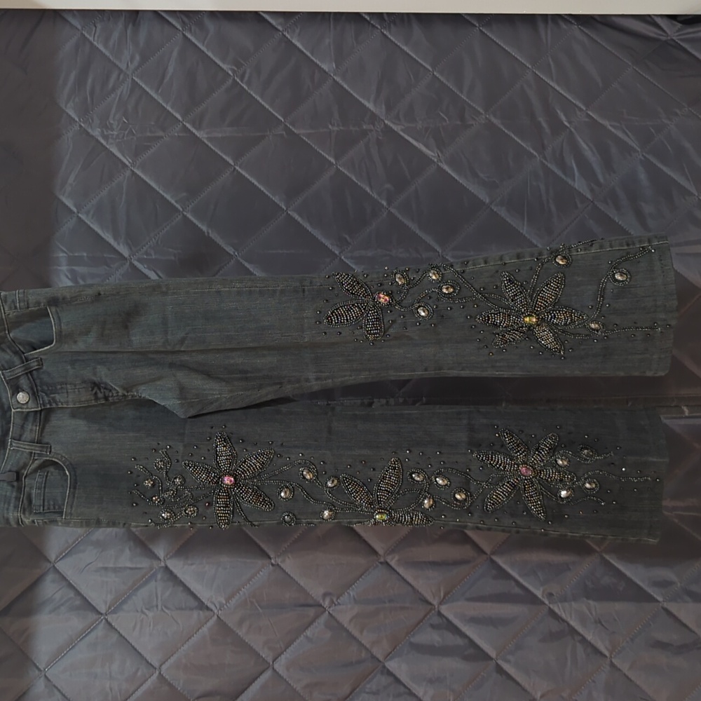 Embellished Boot Cut Jeans